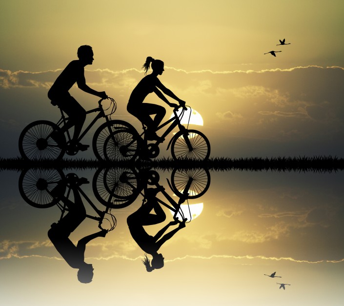 couple on bike