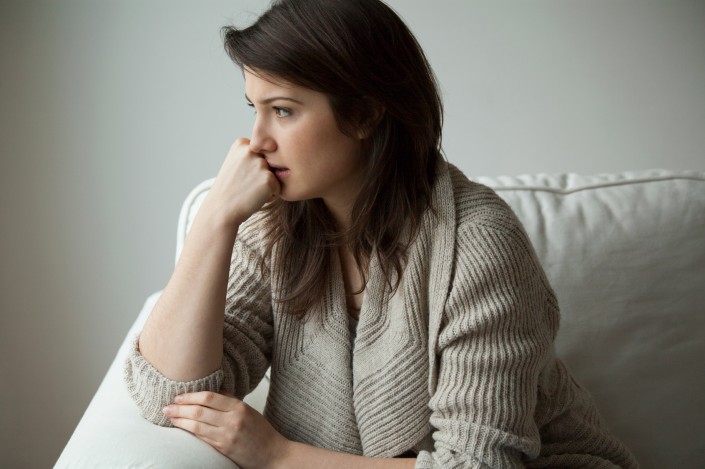 Melancholy women