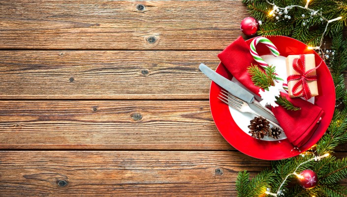 Christmas table setting