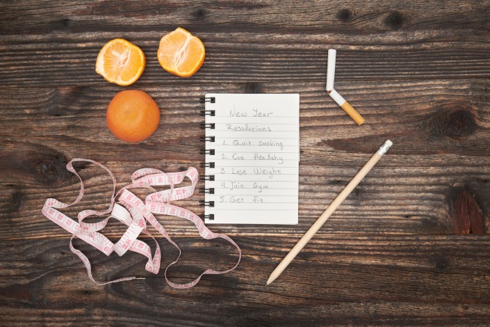 New year resolutions about to get healthy