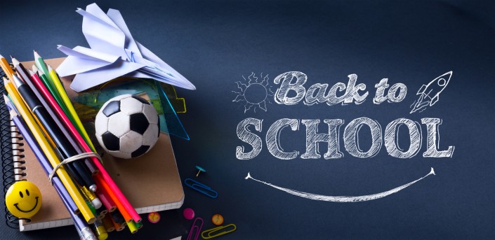 Art welcome Back To School Banner; School Supplies Tumblr