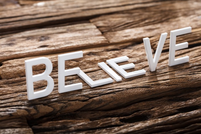 Believe Or Lie Words On Wood