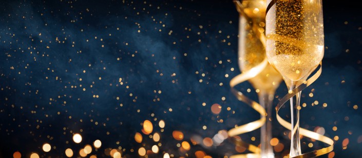 Happy New Year. Christmas and New Year holidays background, winter season.